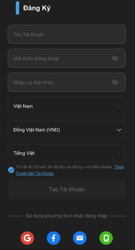 Cách Đăng Ký Tài Khoản X8BET